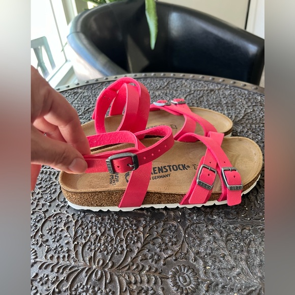 BIRKENSTOCK BLANCA SANDALS IN RASPBERRY 35 EU 4-4.5 US - Picture 3 of 7